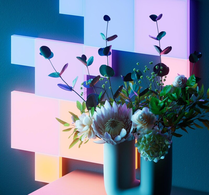 Розумні світлові панелі Nanoleaf Blocks Squares Smarter Kit з підтримкою HomeKit і Matter, 6 шт. (N8100K02-6BS)
