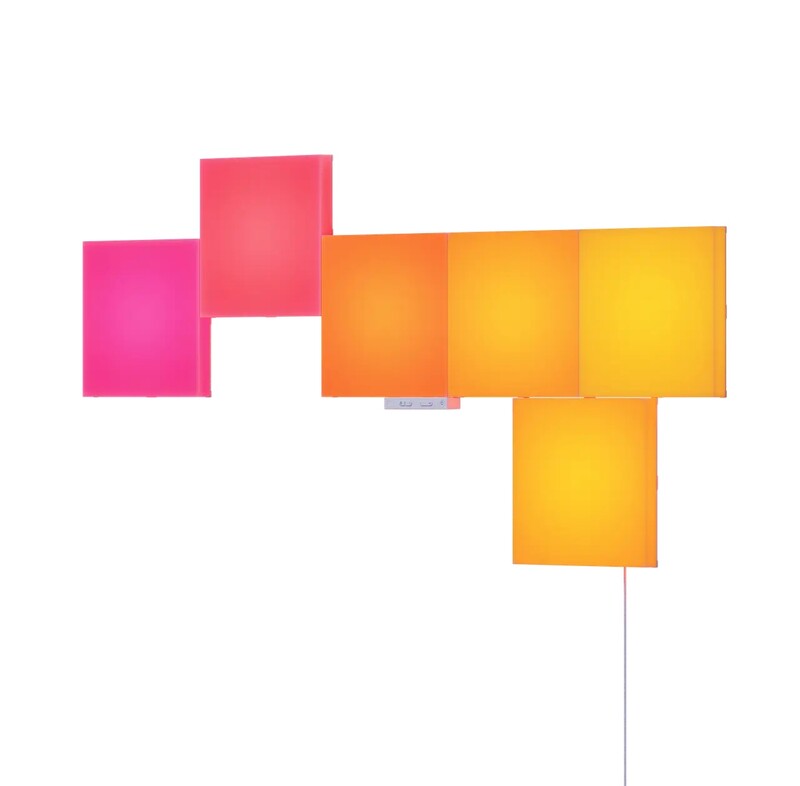 Розумні світлові панелі Nanoleaf Blocks Squares Smarter Kit з підтримкою HomeKit і Matter, 6 шт. (N8100K02-6BS)