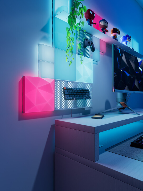 Розумні світлові панелі Nanoleaf Blocks Combo XL з підтримкою HomeKit і Matter, 9 шт. (N8100K02-10CB)