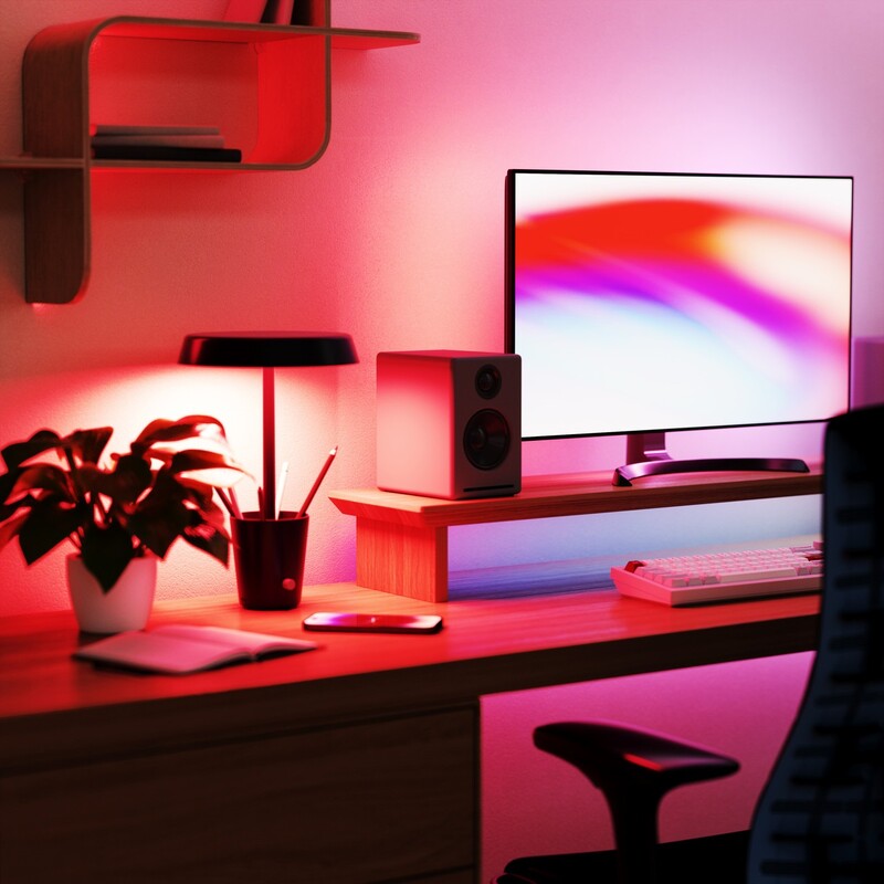 Настільна лампа Nanoleaf Umbra Cup, RGBW, Apple HomeKit, Matter Black (SQUB0300-1Cup)
