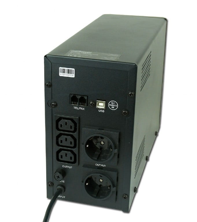 ИБП EnerGenie EG-UPS-034 1500VA, Line Int., AVR, 3xIEC+2xSchuko, USB, LCD, RJ11