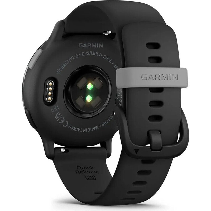 Смарт-часы Garmin Vivoactive 5 Slate Aluminium Bezel with Black Case and Silicone Band (010-02862-10)