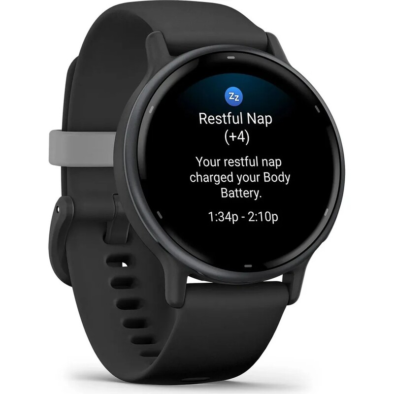 Смарт-часы Garmin Vivoactive 5 Slate Aluminium Bezel with Black Case and Silicone Band (010-02862-10)