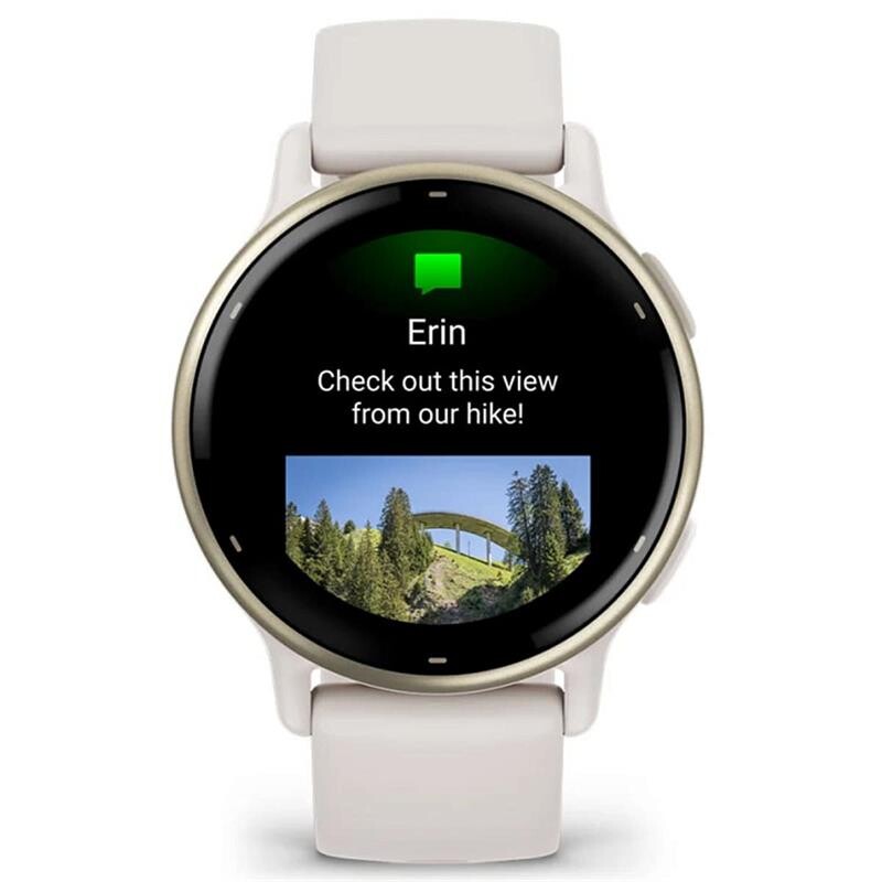 Смарт-часы Garmin Vivoactive 5 Cream Gold Aluminium Bezel with Ivory Case and Silicone Band (010-02862-11)