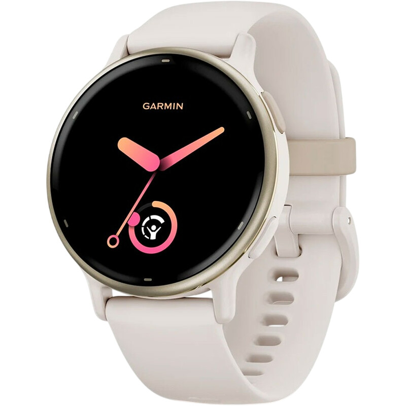 Смарт-часы Garmin Vivoactive 5 Cream Gold Aluminium Bezel with Ivory Case and Silicone Band (010-02862-11)