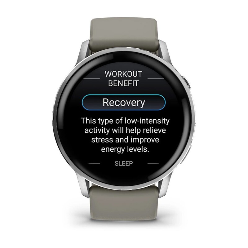 Смарт-часы Garmin Venu 4 45mm Silver Bezel with Silver Gray Silicone Band (010-03014-01)