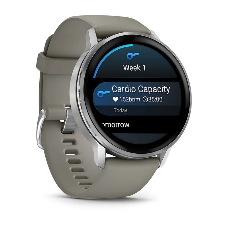 Смарт-часы Garmin Venu 4 45mm Silver Bezel with Silver Gray Silicone Band (010-03014-01)