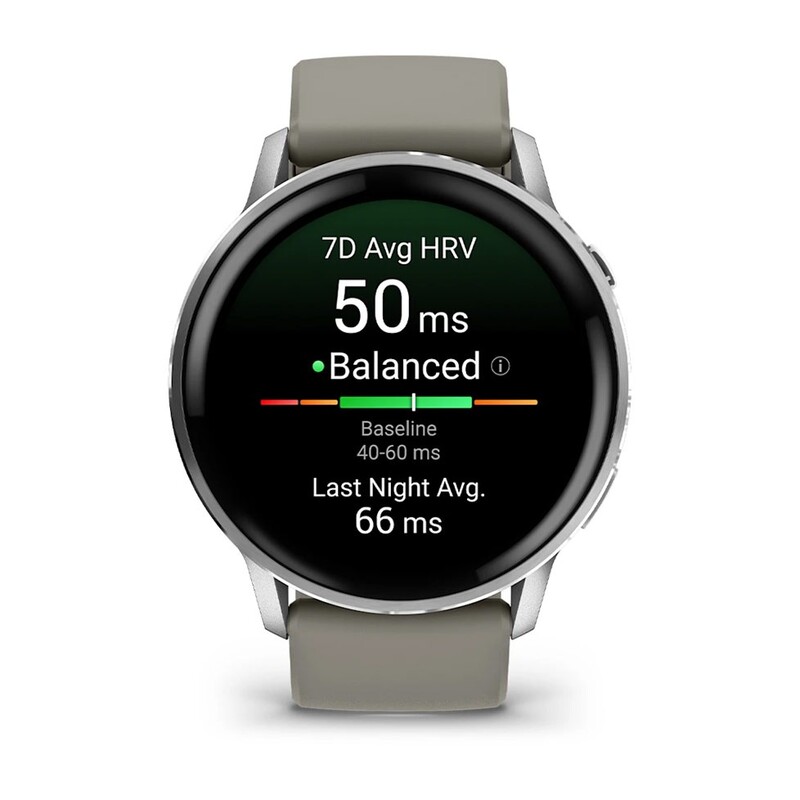 Смарт-часы Garmin Venu 4 45mm Silver Bezel with Silver Gray Silicone Band (010-03014-01)