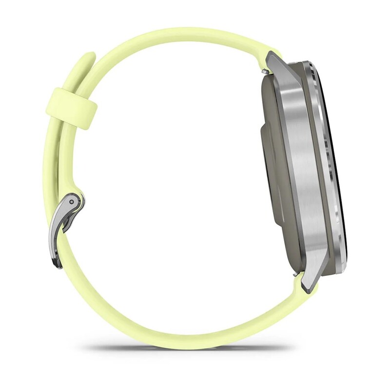 Смарт-часы Garmin Venu 4 45mm Silver Bezel with Citron Silicone Band (010-03014-02)