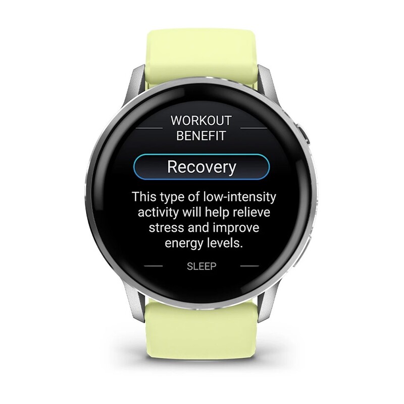 Смарт-часы Garmin Venu 4 45mm Silver Bezel with Citron Silicone Band (010-03014-02)