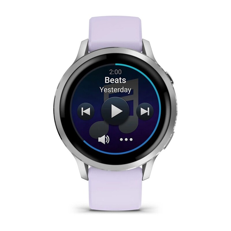 Смарт-часы Garmin Venu 4 41mm Silver Bezel with Periwinkle Silicone Band (010-03013-01)
