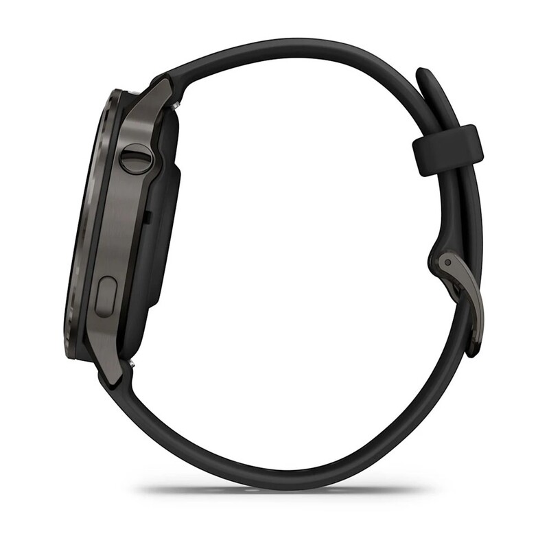 Смарт-часы Garmin Venu 4 41mm Slate Bezel with Black Silicone Band (010-03013-02)
