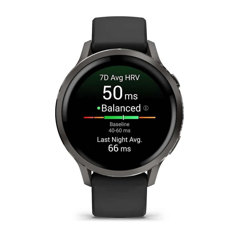 Смарт-часы Garmin Venu 4 41mm Slate Bezel with Black Silicone Band (010-03013-02)