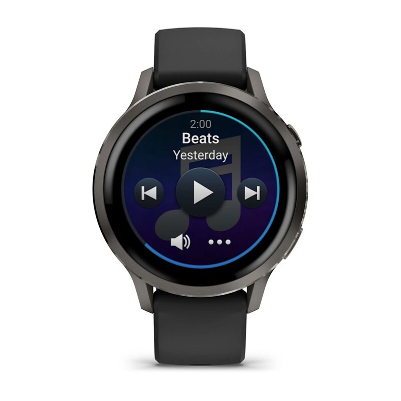 Смарт-часы Garmin Venu 4 41mm Slate Bezel with Black Silicone Band (010-03013-02)