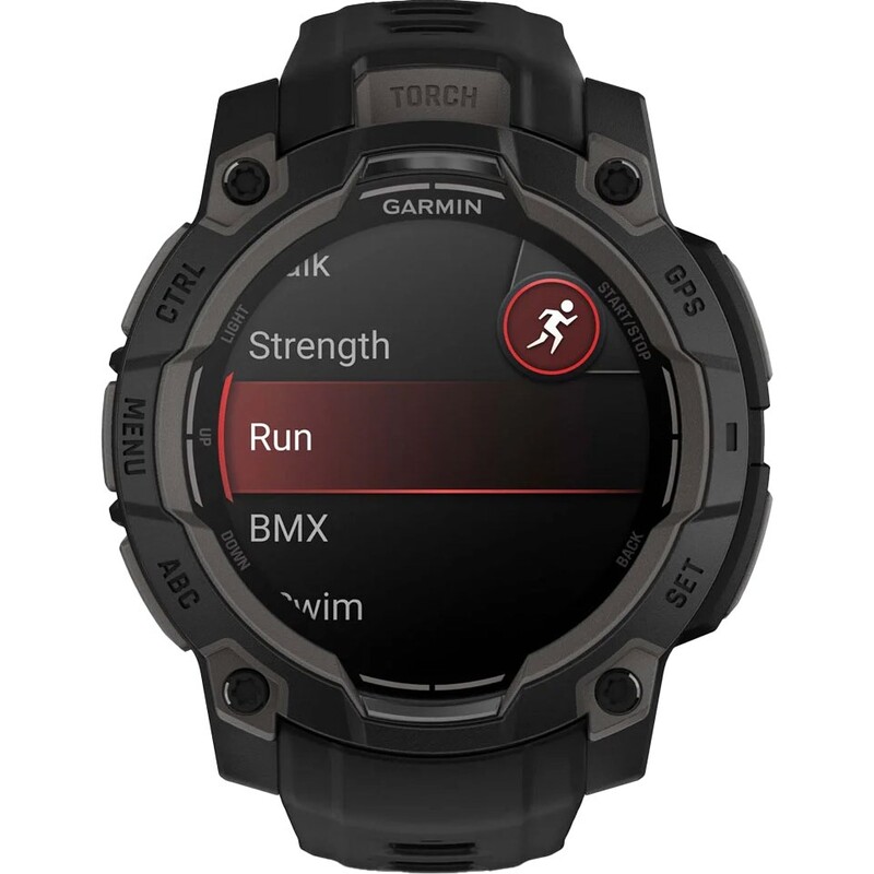 Смарт-часы Garmin Instinct 3 45mm AMOLED Black Bezel with Black Band (010-02936-00)
