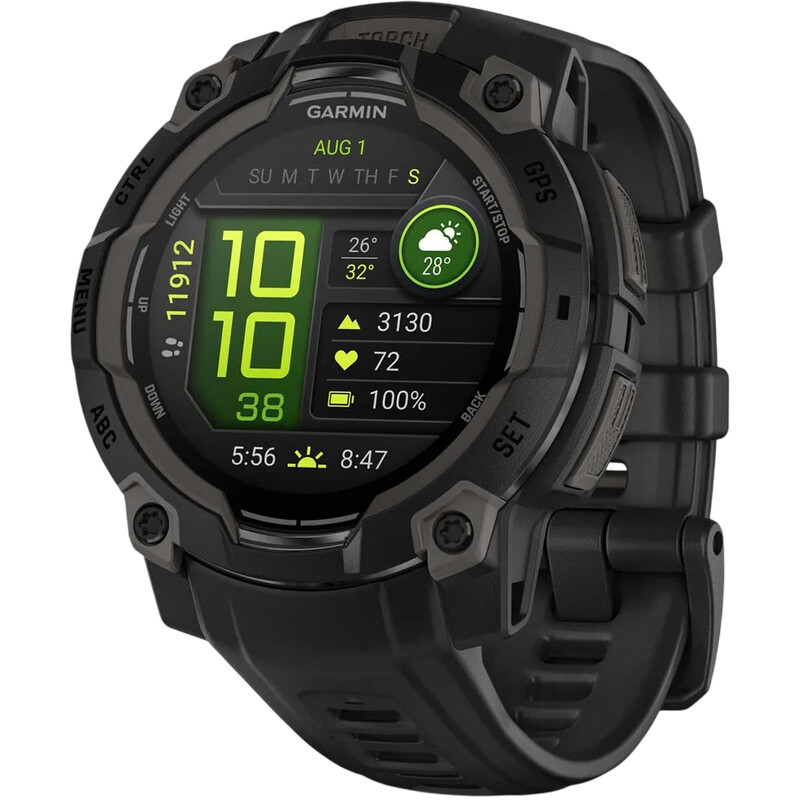 Смарт-часы Garmin Instinct 3 45mm AMOLED Black Bezel with Black Band (010-02936-00)