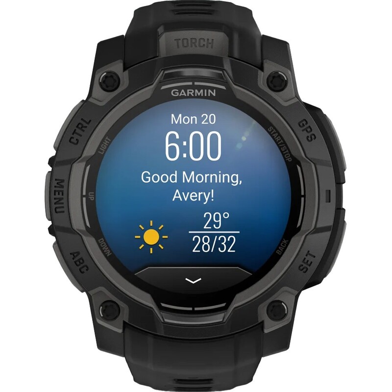 Смарт-часы Garmin Instinct 3 45mm AMOLED Black Bezel with Black Band (010-02936-00)