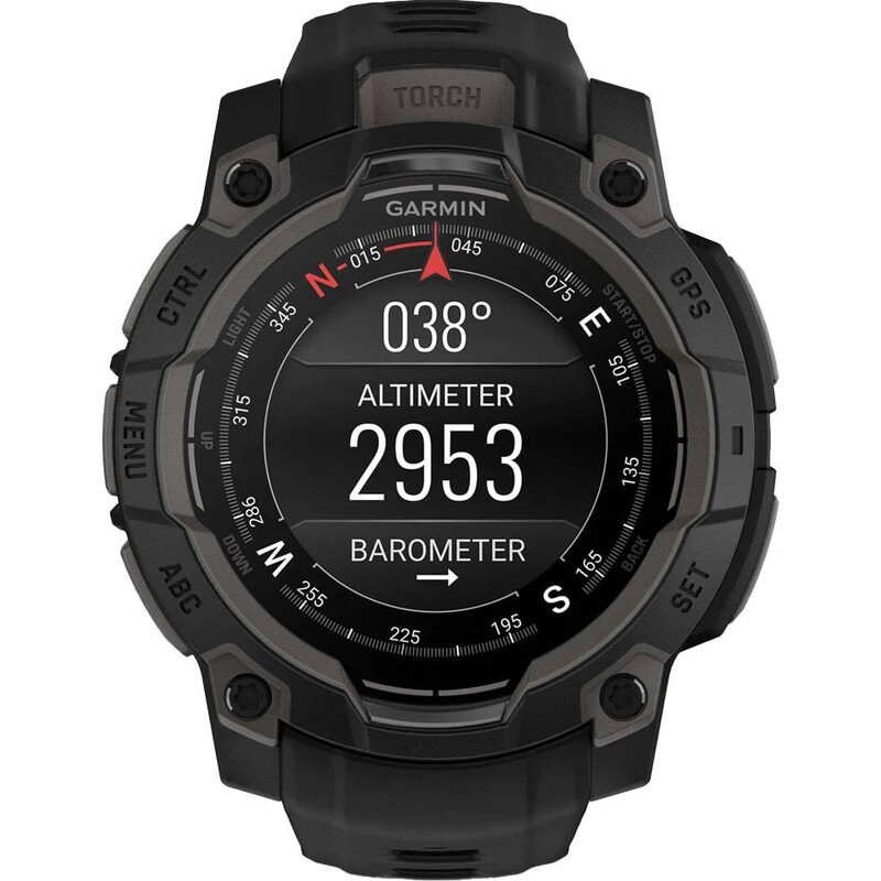 Смарт-часы Garmin Instinct 3 45mm AMOLED Black Bezel with Black Band (010-02936-00)