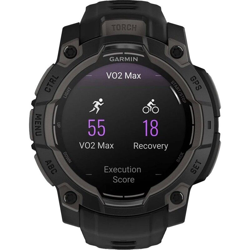 Смарт-часы Garmin Instinct 3 45mm AMOLED Black Bezel with Black Band (010-02936-00)
