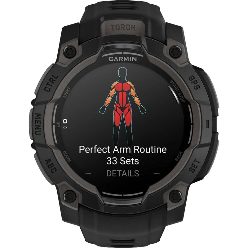 Смарт-часы Garmin Instinct 3 45mm AMOLED Black Bezel with Black Band (010-02936-00)