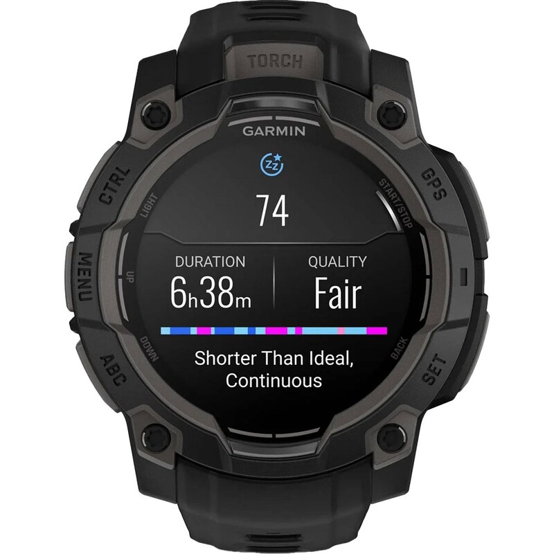 Смарт-часы Garmin Instinct 3 45mm AMOLED Black Bezel with Black Band (010-02936-00)