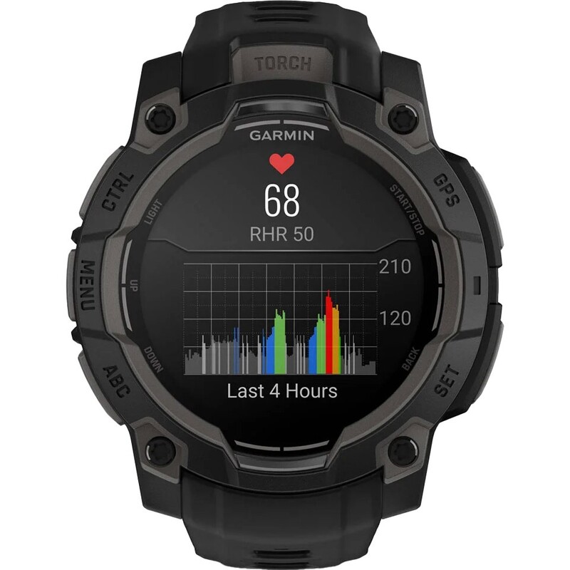 Смарт-часы Garmin Instinct 3 45mm AMOLED Black Bezel with Black Band (010-02936-00)