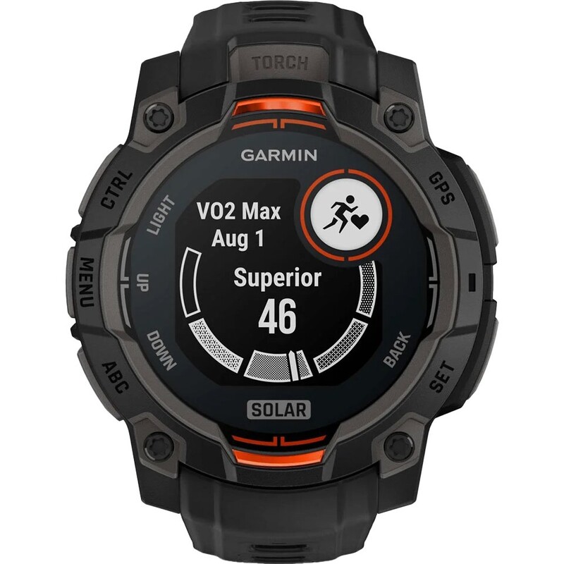Смарт-часы Garmin Instinct 3 45mm Solar Black Bezel with Black Band (010-02934-00)