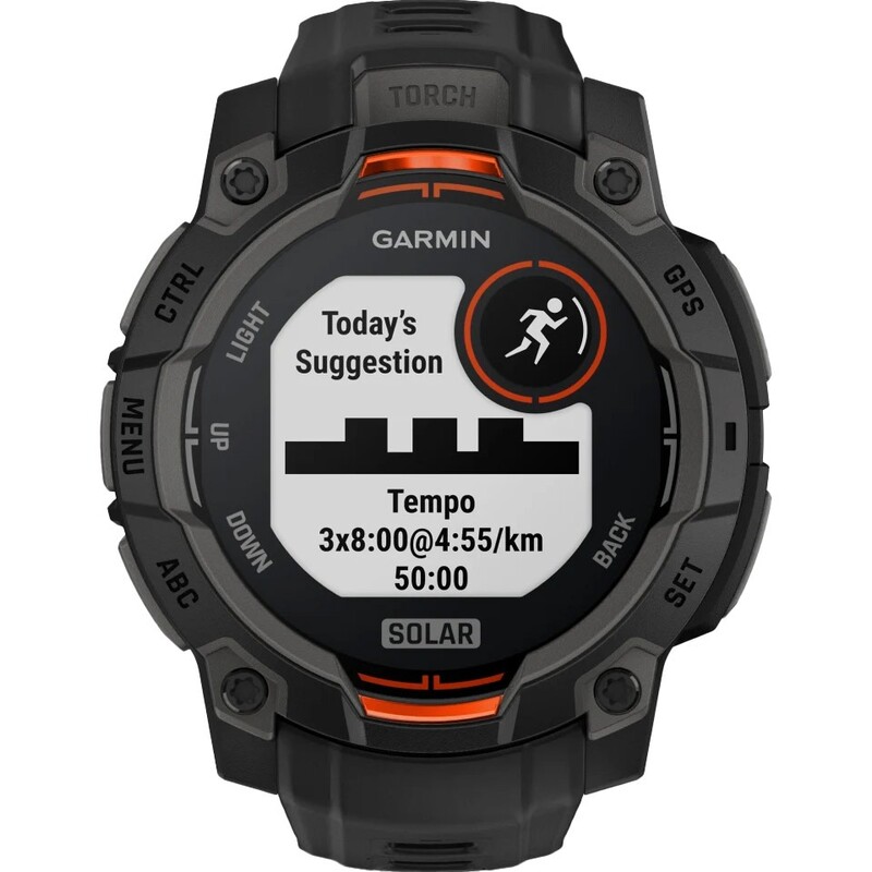 Смарт-часы Garmin Instinct 3 45mm Solar Black Bezel with Black Band (010-02934-00)