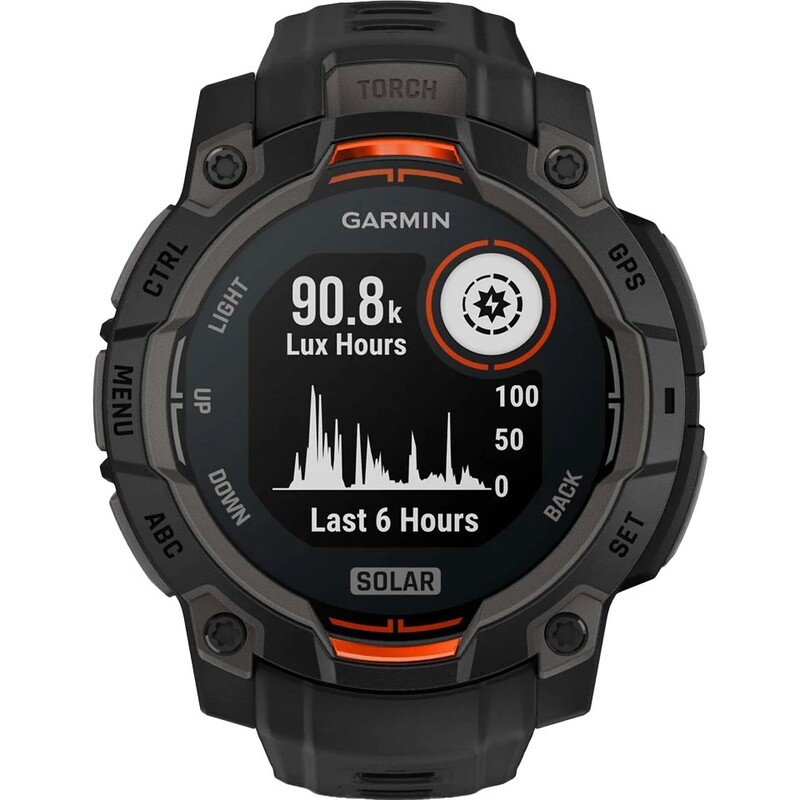 Смарт-часы Garmin Instinct 3 45mm Solar Black Bezel with Black Band (010-02934-00)