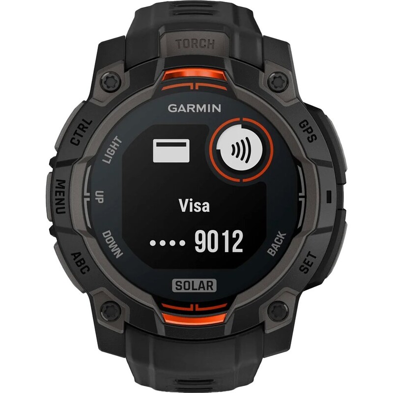 Смарт-часы Garmin Instinct 3 45mm Solar Black Bezel with Black Band (010-02934-00)