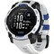 Фото - Смарт-годинник Garmin Instinct 3 45mm Solar Whitestone with Whitestone/Bolt Blue Silicone Band (010-02934-03) | click.ua