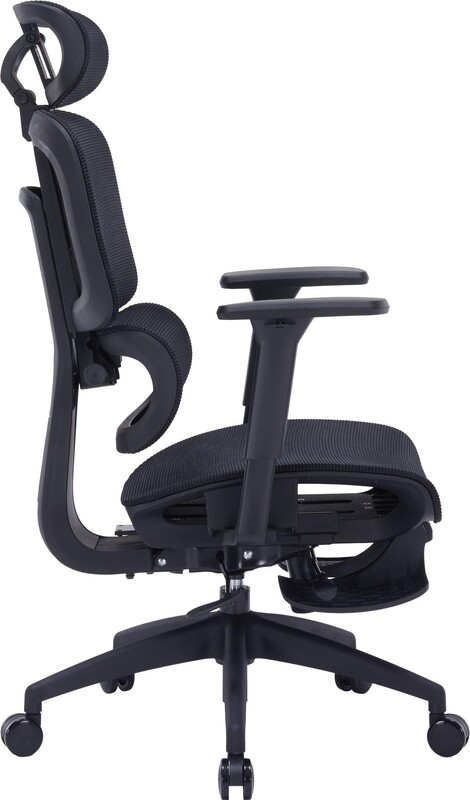 Крісло офісне Officepro Skyline Footrest Black (OC750-B-B-B)