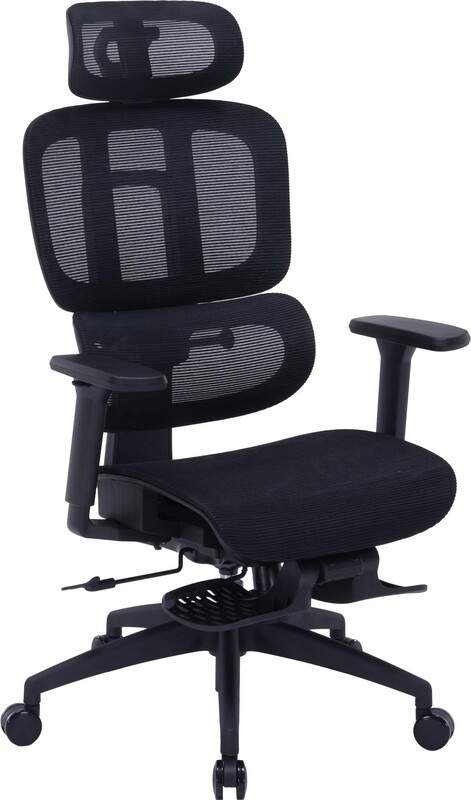 Крісло офісне Officepro Skyline Footrest Black (OC750-B-B-B)