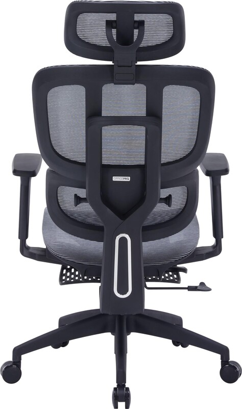 Крісло офісне Officepro Skyline Footrest Black/Dark Gray (OC750-B-DG-DG)