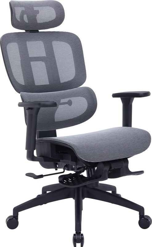 Крісло офісне Officepro Skyline Footrest Black/Dark Gray (OC750-B-DG-DG)