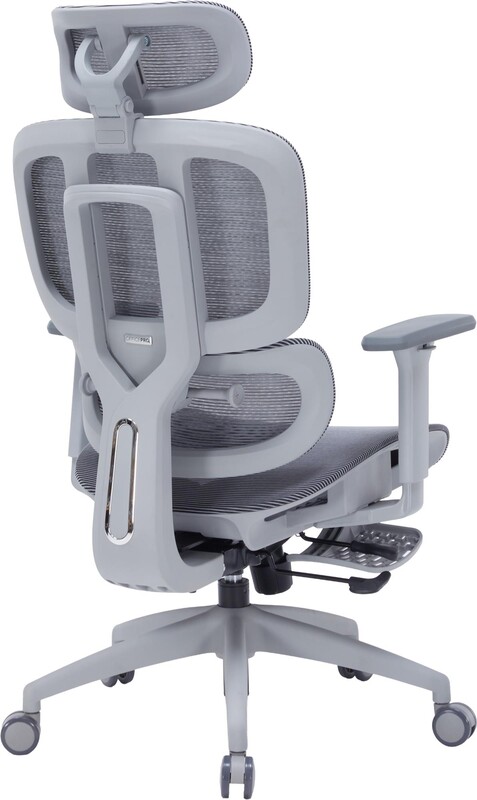 Крісло офісне Officepro Skyline Footrest Gray/Dark Gray (OC750-G-DG-DG)