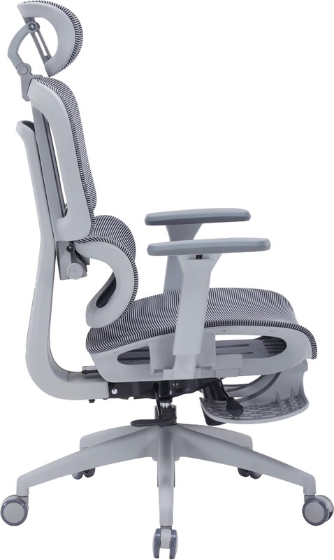 Крісло офісне Officepro Skyline Footrest Gray/Dark Gray (OC750-G-DG-DG)