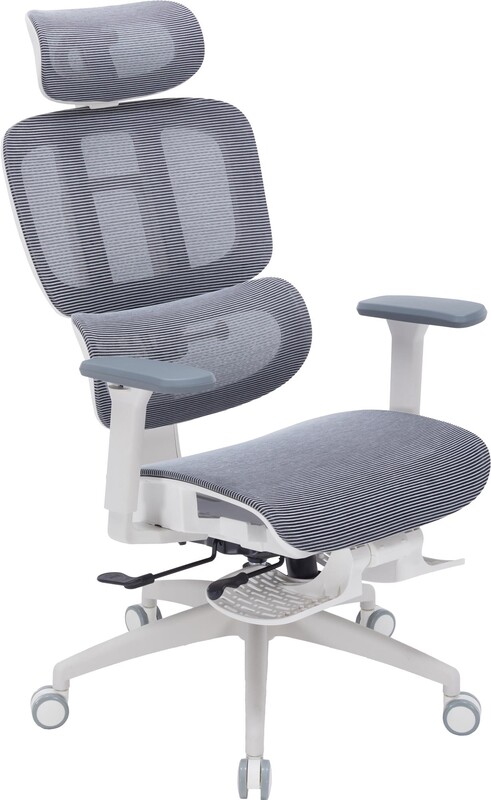 Крісло офісне Officepro Skyline Footrest White/Dark Gray (OC750-W-DG-DG)