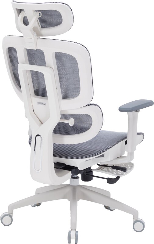 Крісло офісне Officepro Skyline Footrest White/Dark Gray (OC750-W-DG-DG)