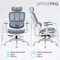 Фото - Крісло офісне Officepro Skyline Footrest White/Dark Gray (OC750-W-DG-DG) | click.ua