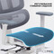 Фото - Крісло офісне Officepro Skyline Footrest White/Dark Gray (OC750-W-DG-DG) | click.ua