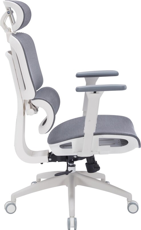 Крісло офісне Officepro Skyline White/Dark Gray (OC680-W-DG-DG)