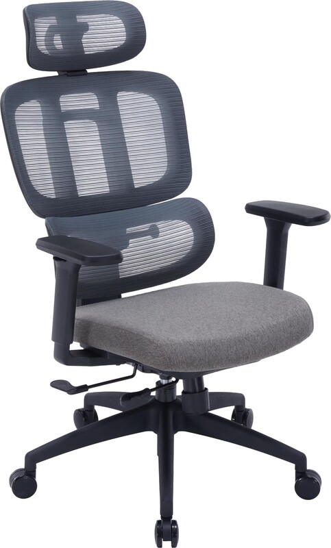Крісло офісне OfficePro Skyline Black/Dark Gray (OC580-B-DG-DG)