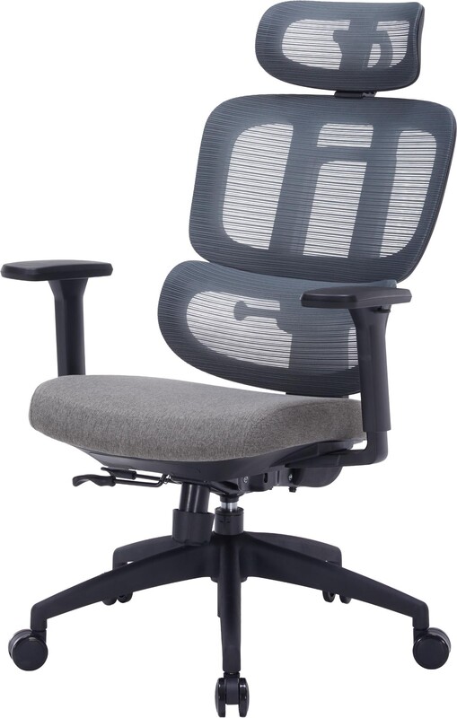 Крісло офісне OfficePro Skyline Black/Dark Gray (OC580-B-DG-DG)