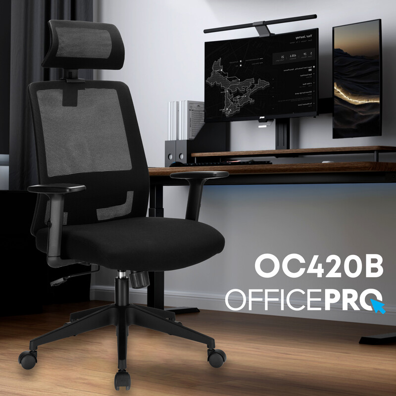 Крісло офісне Officepro OC420B Black