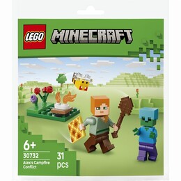 Конструктор LEGO Minecraft Конфликт у костра Алекса (30732)