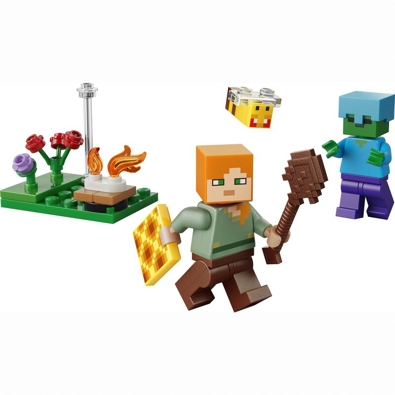 Конструктор LEGO Minecraft Конфликт у костра Алекса (30732)