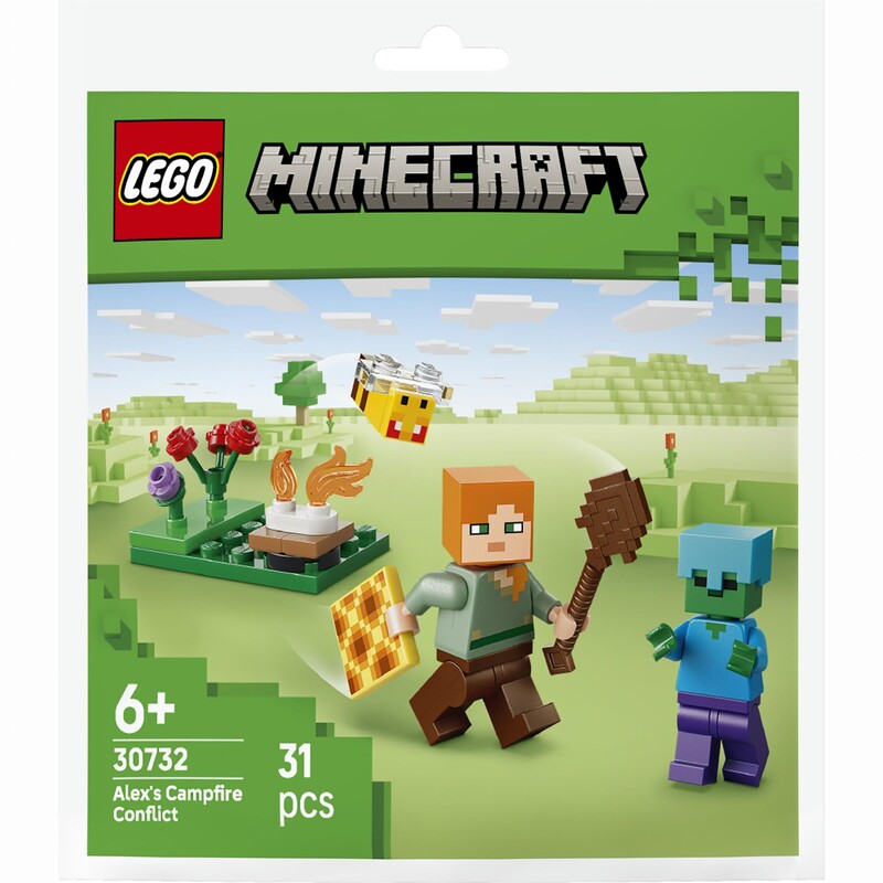 Конструктор LEGO Minecraft Конфликт у костра Алекса (30732)