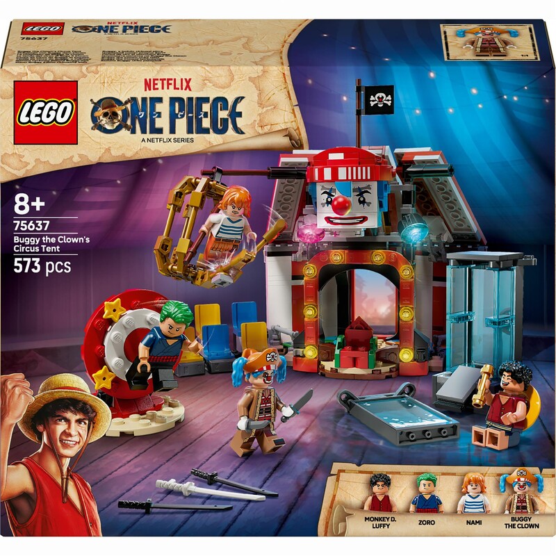Конструктор LEGO One Piece Цирковая палатка клоуна Багги (75637)