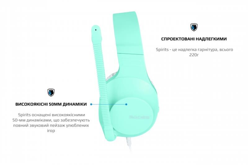 Гарнитура Sades SA-721 Spirits Cyan (sa721cnj)